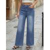imageTrendy Queen Womens Wide Leg Jeans  High Waisted Baggy Pants Soft Comfort Cotton Denim with a Relaxed FitBlue