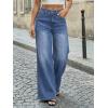 imageTrendy Queen Womens Wide Leg Jeans  High Waisted Baggy Pants Soft Comfort Cotton Denim with a Relaxed FitBlue