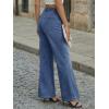 imageTrendy Queen Womens Wide Leg Jeans  High Waisted Baggy Pants Soft Comfort Cotton Denim with a Relaxed FitBlue