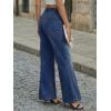 imageTrendy Queen Womens Wide Leg Jeans  High Waisted Baggy Pants Soft Comfort Cotton Denim with a Relaxed FitBluing