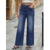 imageTrendy Queen Womens Wide Leg Jeans  High Waisted Baggy Pants Soft Comfort Cotton Denim with a Relaxed FitBluing