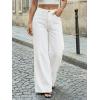 imageTrendy Queen Womens Wide Leg Jeans  High Waisted Baggy Pants Soft Comfort Cotton Denim with a Relaxed FitWhite