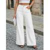 imageTrendy Queen Womens Wide Leg Jeans  High Waisted Baggy Pants Soft Comfort Cotton Denim with a Relaxed FitWhite