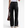 imageTrendy Queen Womens Wide Leg Jeans High Waisted Straight Leg Jeans Stretchy Baggy Denim PantsBlack