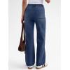 imageTrendy Queen Womens Wide Leg Jeans High Waisted Straight Leg Jeans Stretchy Baggy Denim PantsBlue