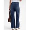 imageTrendy Queen Womens Wide Leg Jeans High Waisted Straight Leg Jeans Stretchy Baggy Denim PantsDeep Blue