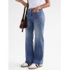 imageTrendy Queen Womens Wide Leg Jeans High Waisted Straight Leg Jeans Stretchy Baggy Denim PantsLight Blue