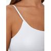 imageTrendy Queen Double Lined Tops for Women Adjustable Camisole Summer Teens Cute Going Out Spaghetti Strap Crop Tank TopsWhite