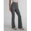 imageTrendy Queen Flare Leggings for Women Wide Leg Yoga Pants V Crossover High Waisted Bootcut Work Pants Fall Outfits 2025Grey