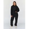 imageTrendy Queen Sweatsuits Women 2 Piece Outfit Two Piece Lounge Sets Hoodies and Sweatpants Fall Fashion Clothes 2026 TracksuitBlack