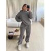 imageTrendy Queen Sweatsuits Women 2 Piece Outfit Two Piece Lounge Sets Hoodies and Sweatpants Fall Fashion Clothes 2026 TracksuitBlackgrey