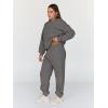 imageTrendy Queen Sweatsuits Women 2 Piece Outfit Two Piece Lounge Sets Hoodies and Sweatpants Fall Fashion Clothes 2026 TracksuitBlackgrey