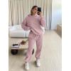 imageTrendy Queen Sweatsuits Women 2 Piece Outfit Two Piece Lounge Sets Hoodies and Sweatpants Fall Fashion Clothes 2026 TracksuitDarkpink