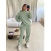 imageTrendy Queen Sweatsuits Women 2 Piece Outfit Two Piece Lounge Sets Hoodies and Sweatpants Fall Fashion Clothes 2026 TracksuitGreen