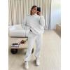 imageTrendy Queen Sweatsuits Women 2 Piece Outfit Two Piece Lounge Sets Hoodies and Sweatpants Fall Fashion Clothes 2026 TracksuitGrey