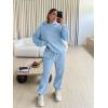 imageTrendy Queen Sweatsuits Women 2 Piece Outfit Two Piece Lounge Sets Hoodies and Sweatpants Fall Fashion Clothes 2026 TracksuitLightblue