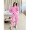 imageTrendy Queen Sweatsuits Women 2 Piece Outfit Two Piece Lounge Sets Hoodies and Sweatpants Fall Fashion Clothes 2026 TracksuitPink
