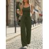 imageTrendy Queen Womens 2 Piece Lounge Set Spring Outfits  Camisole Top amp Wide Leg PantsArmy Green