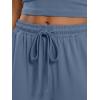 imageTrendy Queen Womens 2 Piece Lounge Set Spring Outfits  Camisole Top amp Wide Leg PantsDusty Blue