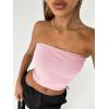 imageTrendy Queen Womens 3 Pack Tube Tops Crop Going Out Strapless Basic Backless Bandeau Bra Summer Outfits 2026Black white pink