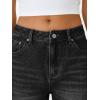 imageTrendy Queen Womens High Waisted Straight Wide Leg Jeans Comfort Stretch Baggy Denim PantsBlack