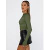 imageTrendy Queen Womens Long Sleeve T Shirts Fall Fashion 2026 Basic Crop Tops Going Out Outfits Y2k ClothesArmy Green