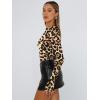 imageTrendy Queen Womens Long Sleeve T Shirts Fall Fashion 2026 Basic Crop Tops Going Out Outfits Y2k ClothesBlack Leopard
