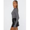 imageTrendy Queen Womens Long Sleeve T Shirts Fall Fashion 2026 Basic Crop Tops Going Out Outfits Y2k ClothesLight Gray