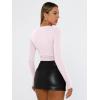 imageTrendy Queen Womens Long Sleeve T Shirts Fall Fashion 2026 Basic Crop Tops Going Out Outfits Y2k ClothesLight Pink
