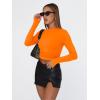 imageTrendy Queen Womens Long Sleeve T Shirts Fall Fashion 2026 Basic Crop Tops Going Out Outfits Y2k ClothesOrange