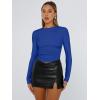 imageTrendy Queen Womens Long Sleeve T Shirts Fall Fashion 2026 Basic Crop Tops Going Out Outfits Y2k ClothesRoyal Blue