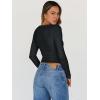 imageTrendy Queen Womens Long Sleeve Tops Going Out Top Trendy Cute Shirt Y2k Clothes Fashion Clothing Fall Outfits 2026Black