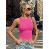 imageTrendy Queen Womens Sleeveless Tank Tops Workout 2026 Summer Clothes OutfitsHot Pink