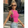 imageTrendy Queen Womens Sleeveless Tank Tops Workout 2026 Summer Clothes OutfitsHot Pink