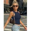 imageTrendy Queen Womens Sleeveless Tank Tops Workout 2026 Summer Clothes OutfitsNavy Blue