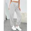 imageTrendy Queen Womens Sweatpants Athletic Joggers Baggy Pants Lounge Bottom 2026 Fall Fashion with PocketsGrey