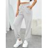 imageTrendy Queen Womens Sweatpants Athletic Joggers Baggy Pants Lounge Bottom 2026 Fall Fashion with PocketsGrey