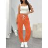 imageTrendy Queen Womens Sweatpants Athletic Joggers Baggy Pants Lounge Bottom 2026 Fall Fashion with PocketsOrange