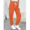 imageTrendy Queen Womens Sweatpants Athletic Joggers Baggy Pants Lounge Bottom 2026 Fall Fashion with PocketsOrange