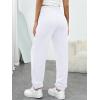 imageTrendy Queen Womens Sweatpants Athletic Joggers Baggy Pants Lounge Bottom 2026 Fall Fashion with PocketsWhite