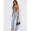imageTrendy Queen Womens Tube Tops Going Out Summer Y2k Bandeau Trendy Crop Sleeveless Strapless Cute Teens 2026 Corset FloralSmall Leopard