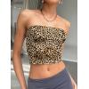 imageTrendy Queen Womens Tube Tops Strapless Crop Tops Basic Backless Sleeveless Going Out 2026 Spring Outfits Summer ClothesLeopard