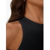imageTrendy Queen Womens Workout Racerback Ribbed Tank TopBlack