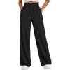 imageTrendy Queen Womens Wide Leg Sweatpants Baggy Y2K High Waisted Joggers Fall Fashion Outfits Clothes with Pockets 2026Black