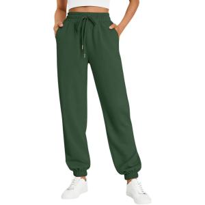 imageTrendy Queen Womens Sweatpants Athletic Joggers Baggy Pants Lounge Bottom 2026 Fall Fashion with PocketsGreen