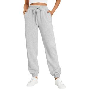 imageTrendy Queen Womens Sweatpants Athletic Joggers Baggy Pants Lounge Bottom 2026 Fall Fashion with PocketsGrey