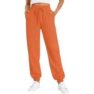imageTrendy Queen Womens Sweatpants Athletic Joggers Baggy Pants Lounge Bottom 2026 Fall Fashion with PocketsOrange