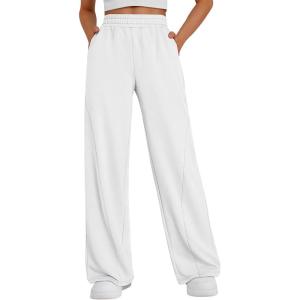 imageTrendy Queen Womens Wide Leg Sweatpants Baggy Y2K High Waisted Joggers Fall Fashion Outfits Clothes with Pockets 2026White