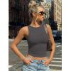 imageTrendy Queen Womens Double Lined Sleeveless Tank Tops Workout 2026 Summer ClothesGray