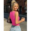 imageTrendy Queen Womens Double Lined Sleeveless Tank Tops Workout 2026 Summer ClothesHot Pink